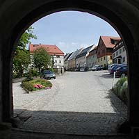 Blick auf den scrgsten Marktplatz Deutschlands (Lauenstein)