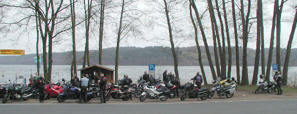 Pause bei der Osterausfahrt 2003 am Werbellinsee